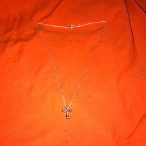 Tiffany Elsa Peretti Silver Cross pendant.